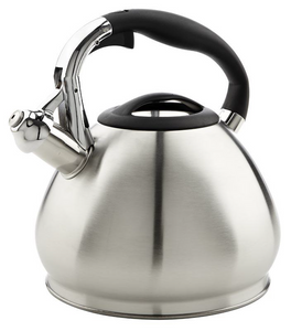 WHISTLING KETTLE ENCAPSULATED 3.4L ONE TOUCH  SATIN  FINISH Induction bottom