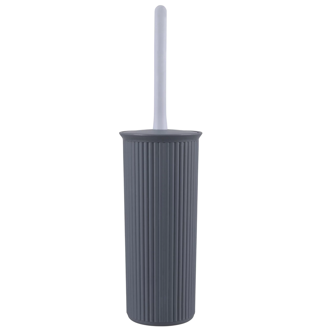 Ribbed Toilet Brush, Grey