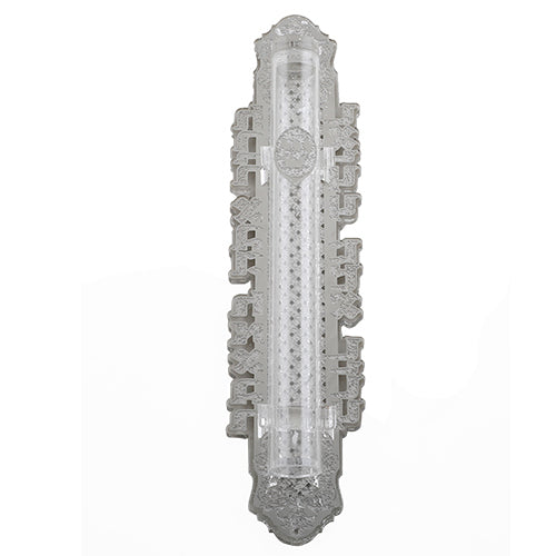 Acrylic Mezuzah 15 Cm Metal Plate -