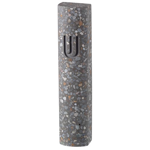 24108 Cement Mezuzah 15 Cm, Light Gray