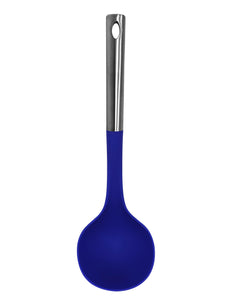 Millvado - Nylon Utensils SS Handle, Soup Ladle, Blue,13" -