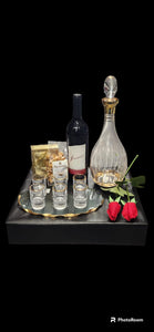 MM362 Wine Bottle Shot Glass Set