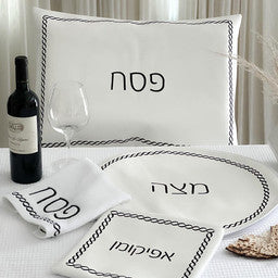 J-PSS-TR-BLK SEDER SET/BLACK/ROYAL