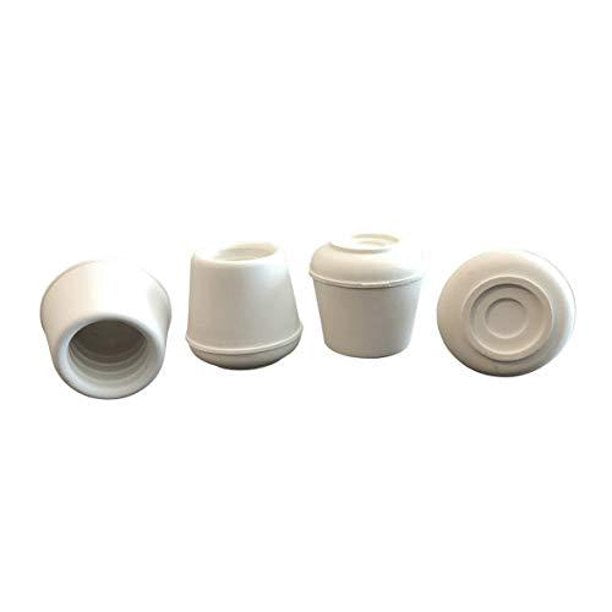 LEG TIP-RUBBER-#5-WHITE-7/8