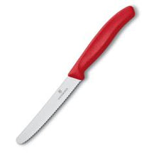 Load image into Gallery viewer, Victorinox 4.5 Inch Serrated Knife Round Tip All Colors
