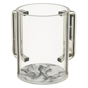 UK40173 Perspex Clear Washing Cup 13 cm - Marble