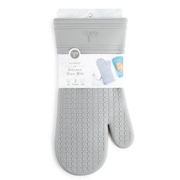 1pc Classic Silicone Oven Mitt - Pewter