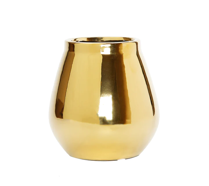 VV3306 Polished Gold Bud Vase