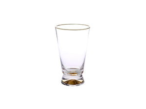 HBG852 Tumblers with Gold Base and Rim - 3.5"D x 6"H