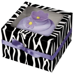 Wilton Zebra 1-Cavity Cupcake Boxes, 3 Count