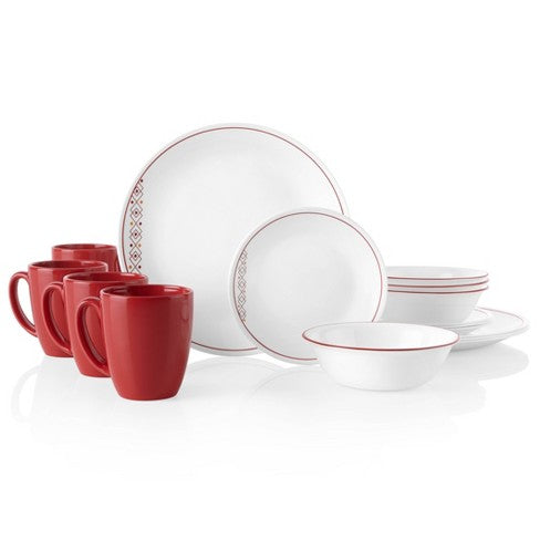 Corelle Dinnerware Fusion Chilli Service For 4