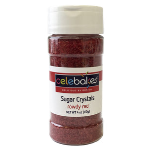 Celebakes Rowdy Red Sugar Crystals, 4 oz.