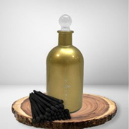 Altoona Matches in Glass Bottle - Gold