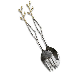 13850 Steel & Brass Bud Server S/2