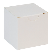 Load image into Gallery viewer, Cube White Gift Tuck Top Boxes 24 Pack 2X2X2
