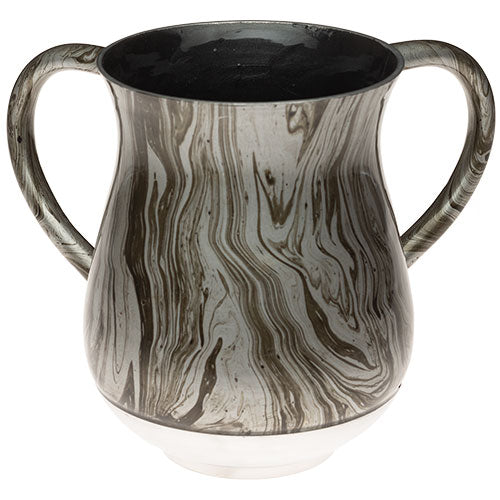 UK46854 Aluminium Washing Cup 13 cm - Marble texture