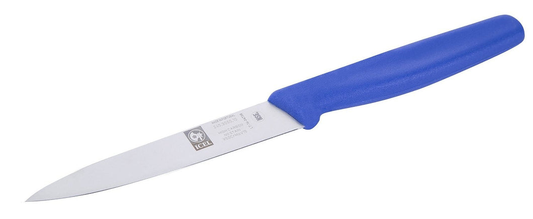 Icel Blue 4-Inch Paring Knife, Straight Edge