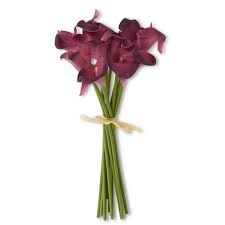 10503B-FU 14 Inch Real Touch Fuchsia Calla Lily Bundle