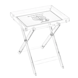 FTL01S Leatherite Folding Table - Silver