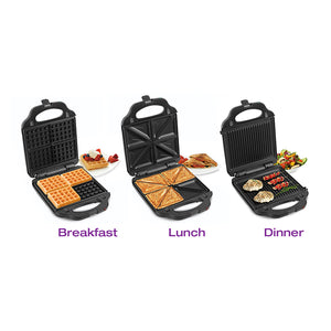 SM2001 4 IN 1 PANINI/GRILL/SAND/WAFFLE