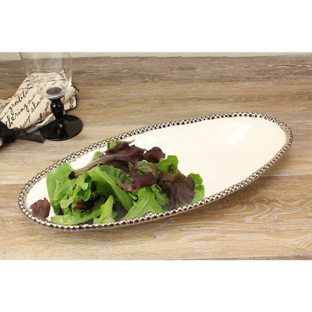 Pampa Bay Medium Oval Serving Piece CER-2027-W