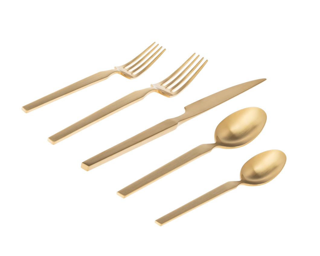 84292 18/10 PODIUM 20PC MATTE GOLD