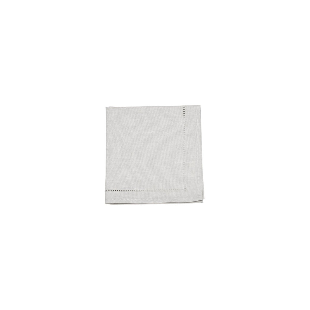 LINEN LOOK NAPKIN S4 LT GREY