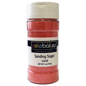 4 OZ SANDING SUGAR CORAL