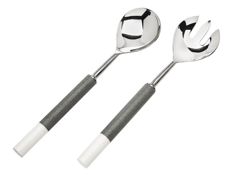 59703 2pc Two-Tone Salad Server Set-New