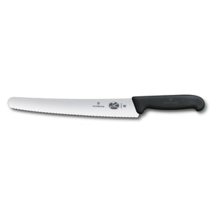 Victorinox - Fibrox Pro Bread Knife, Serrated, Round Tip, 10.25 ", Black