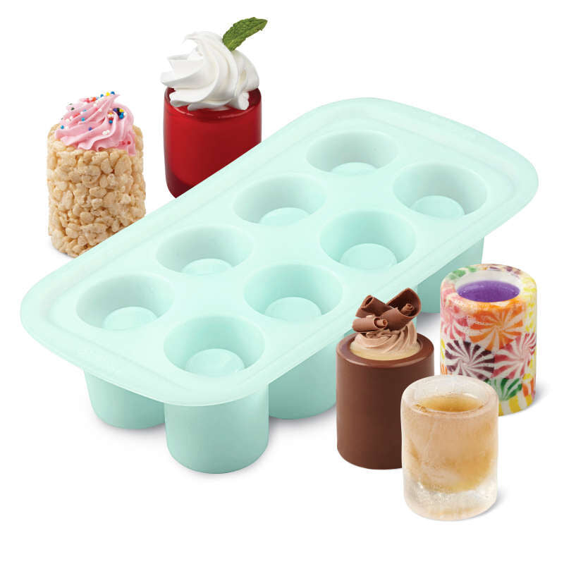 Wilton Round Silicone Shot Glass Mold, 8-Cavity