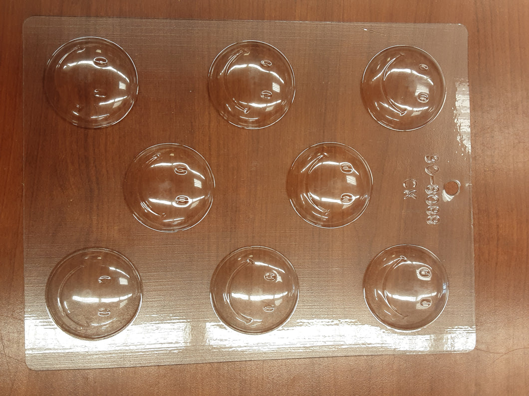 90-9088 Smiley Face Choc Mold 1-3/4