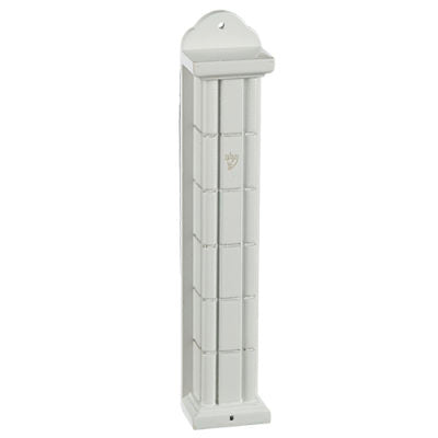 23307 Wooden White Mezuzah 25 Cm- Squares