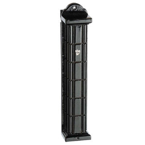 23290 Wooden Black Mezuzah 20 Cm- Squares