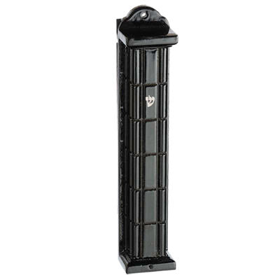 23290 Wooden Black Mezuzah 20 Cm- Squares