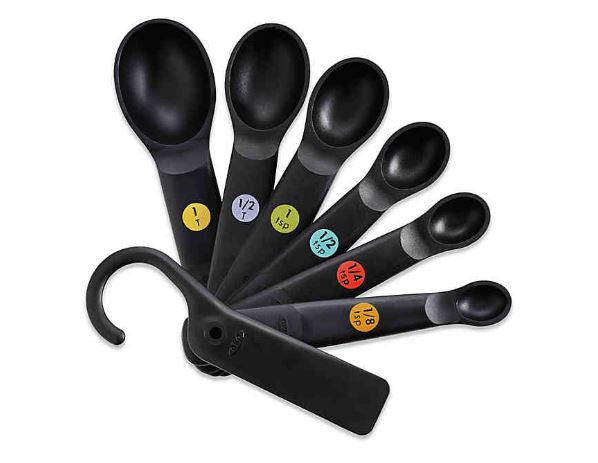 Oxo Good Grips Black Plastic Measuring Spoons (7-piece)