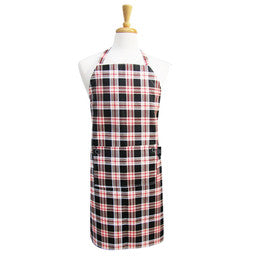 Man Plaid Chef Apron