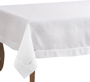 6300.W70140B 70"x140" Oblong Tablecloth with Hemstitched Border