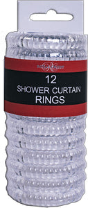 SHOWER HOOKS- 12ct CLEAR