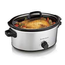 6QT MAN. SLOW COOKER,SILVER