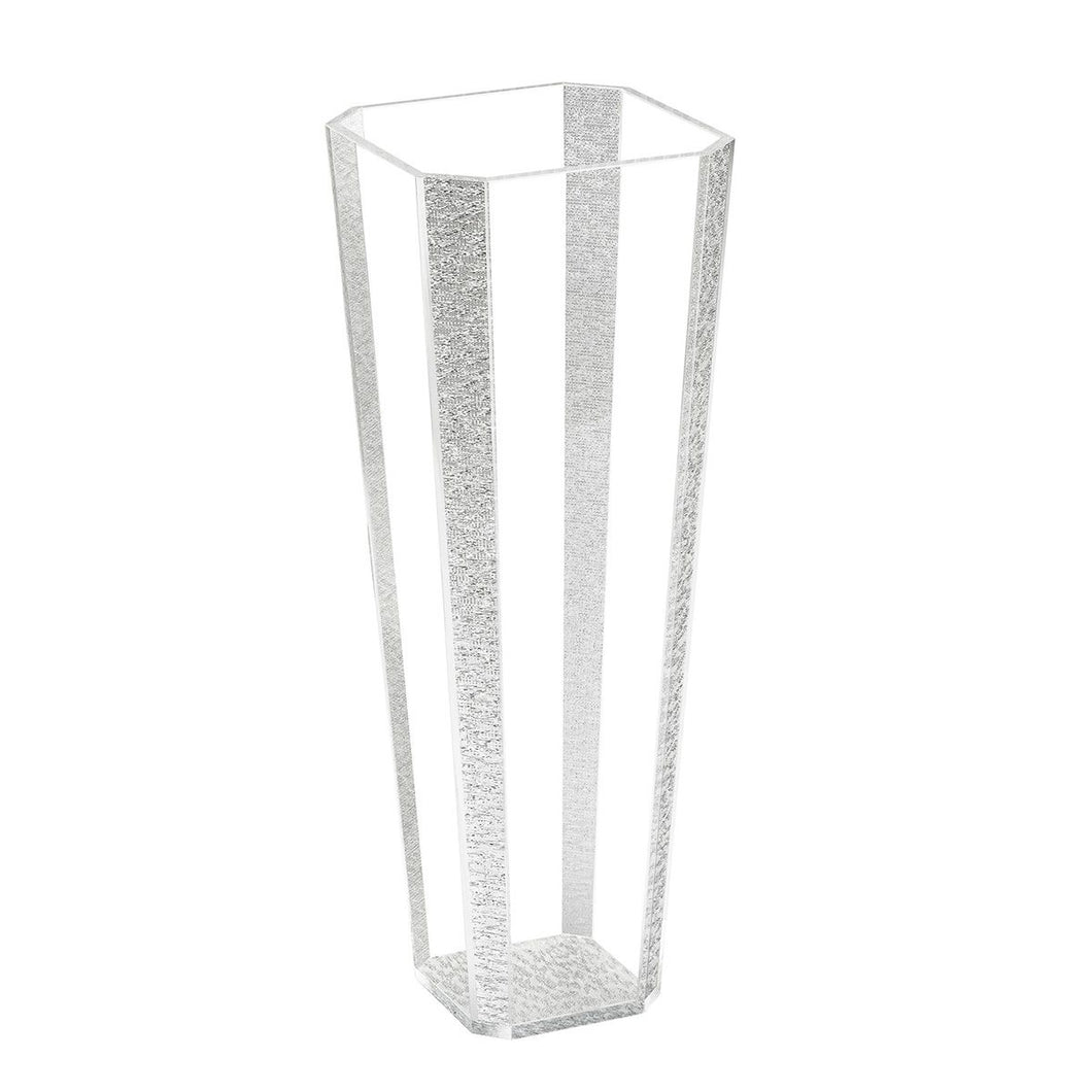 Vase Silver Glitter