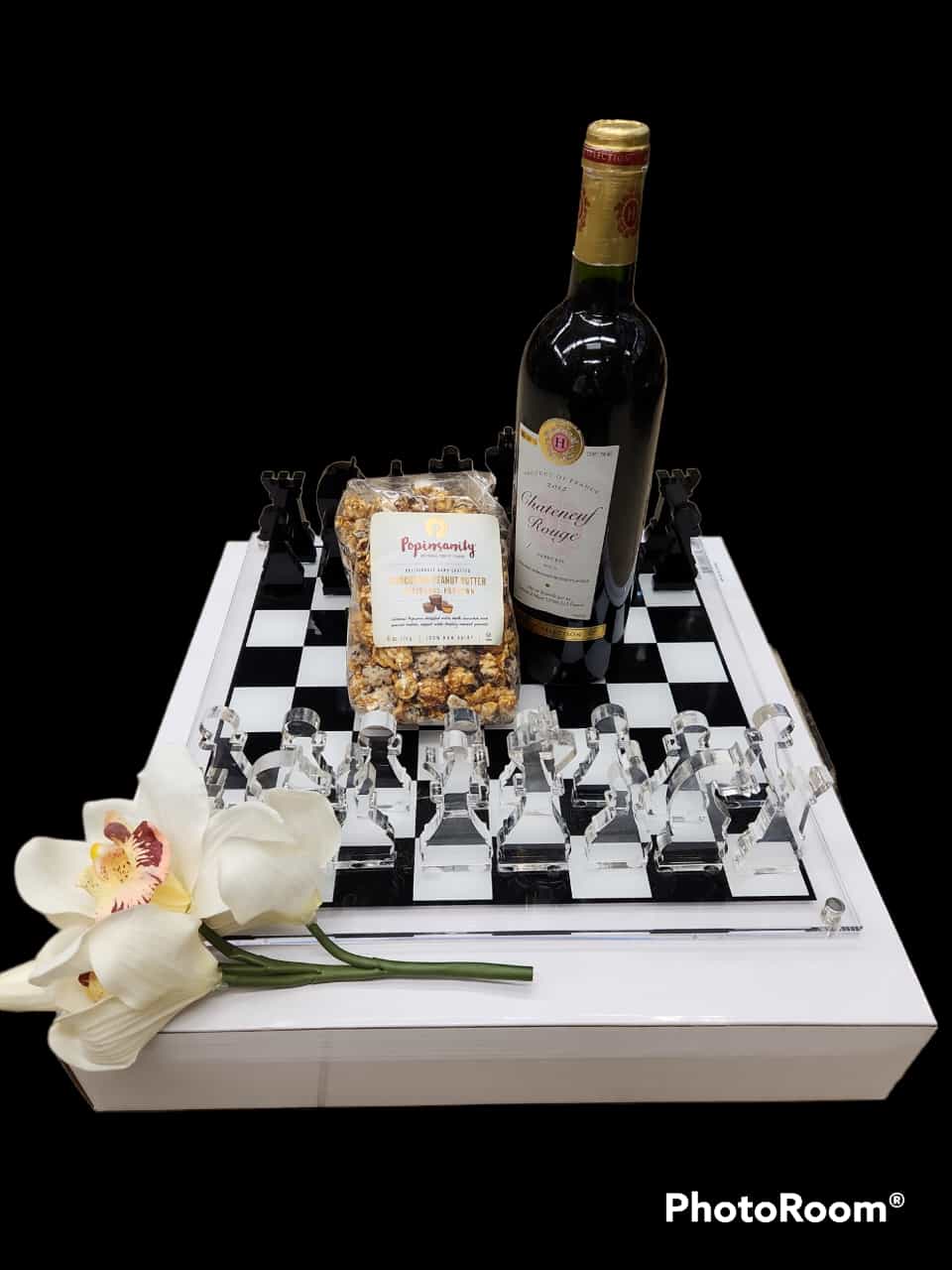 MM23 Lucite Chess Set Mishloach Monos