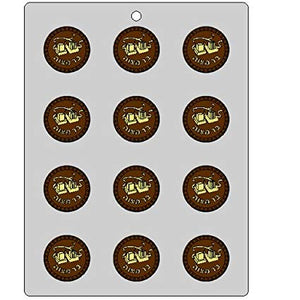 #93 Tefillin Round Chocolate Mold