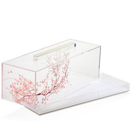 CD-RE-CB Cake Dome - Rectangular - Cherry Blosssom
