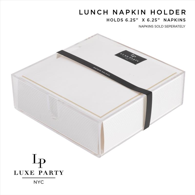 Acrylic Napkin Holder - Lunch 7.1X7.1X2.44