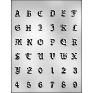 90-14269 Letters/Numbers Chocolate Mold