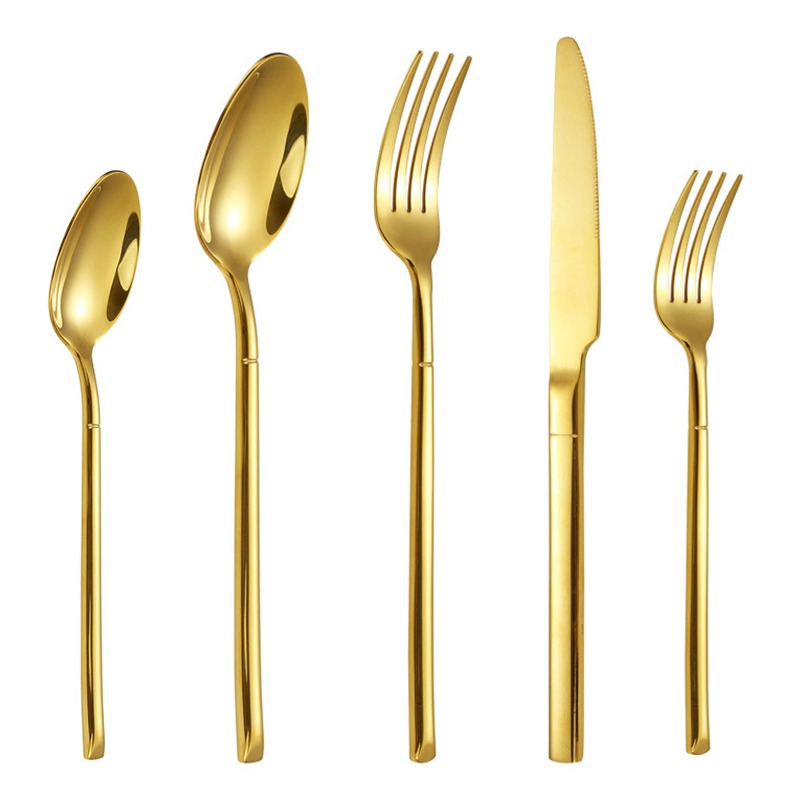FSLM-1842-G TAJ Marlene Flatware Gold Service For 4