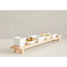 Load image into Gallery viewer, 3911523 CABO 7PC ACACIA SERVING SET W

