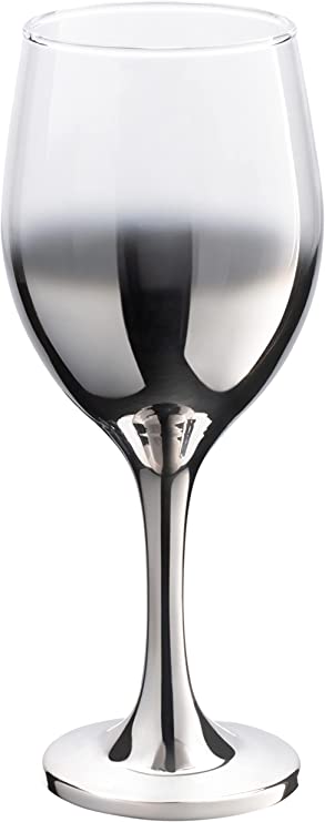 VD-2085-S Vikko Decor - Ombre Silver, Gradual, Water Glass, 11.5 Oz -