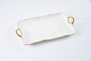 CER-2610-WG Large Platter  17.5 × 9.5 × 1.75 in